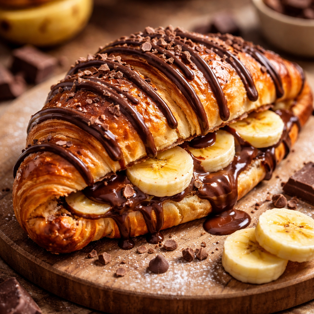Banana Chocolate Croisant